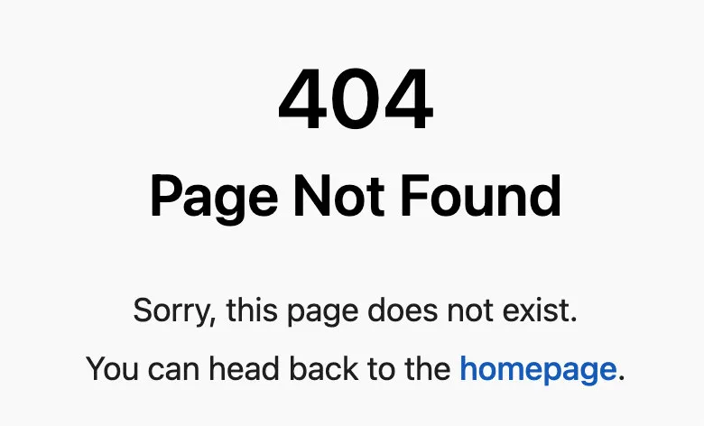 404 page